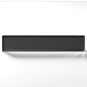 Eerie Black Desk Namensplakette