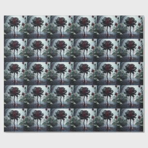 Eerie Black Rose Geschenkpapier