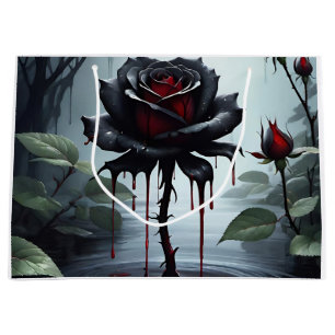 Eerie Black Rose Große Geschenktüte