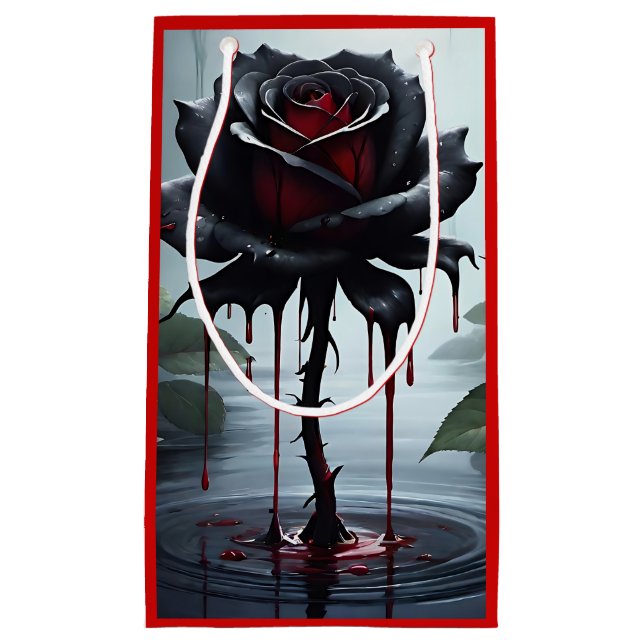 Eerie Black Rose Kleine Geschenktüte (Vorderseite)