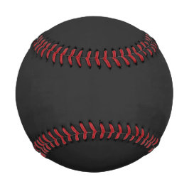 Eerie Black Solid Color Baseball