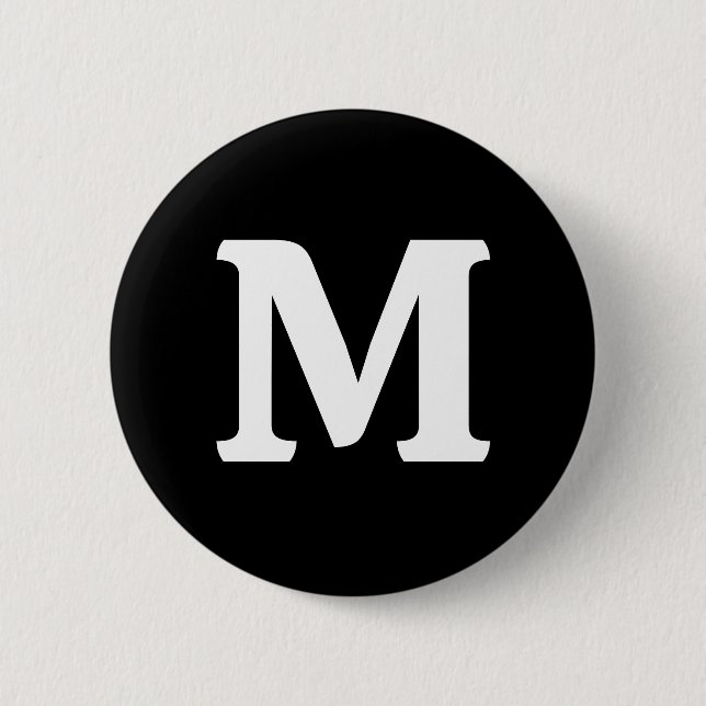 Eerie Black Solid Color Button (Vorderseite)