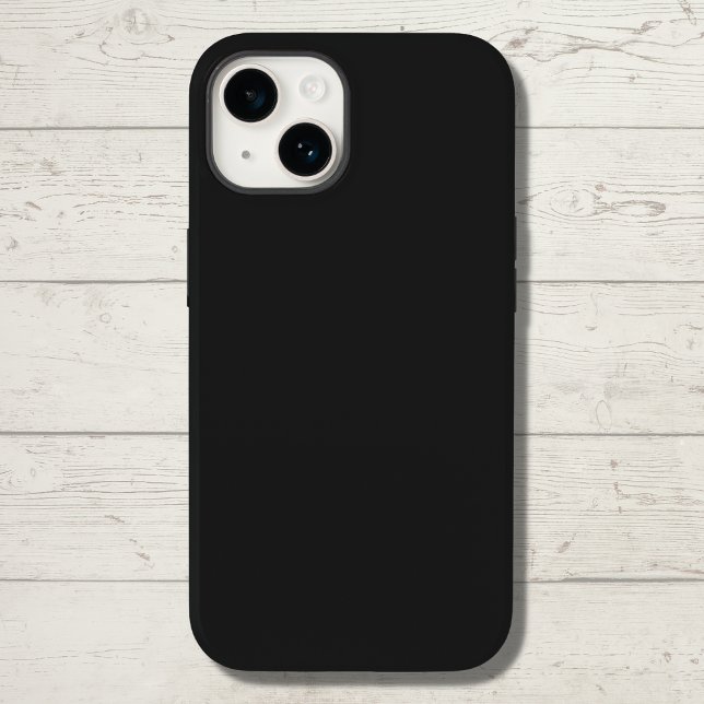 Eerie Black Solid Color Case-Mate iPhone Hülle (Von Creator hochgeladen)