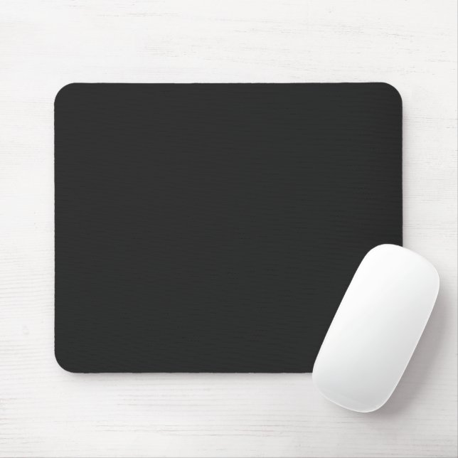 Eerie Black Solid Color Mousepad (Mit Mouse)