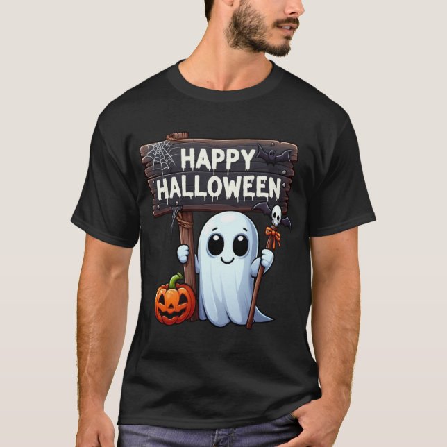 Eerie Echoes: Ein Halloween-Male | T - Shirt der M (Vorderseite)