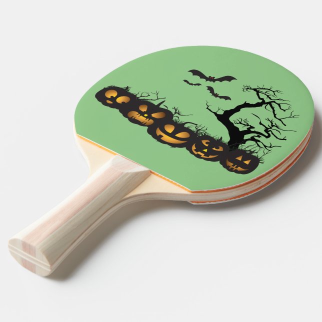 Eerie Engage: Halloween-Pingpongpaddel Tischtennis Schläger (Vorderseite)