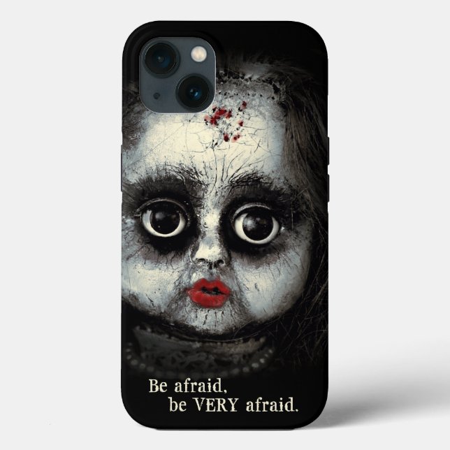 Eerie Gothic Doll mit Blood Halloween Case-Mate iPhone Hülle (Rückseite)