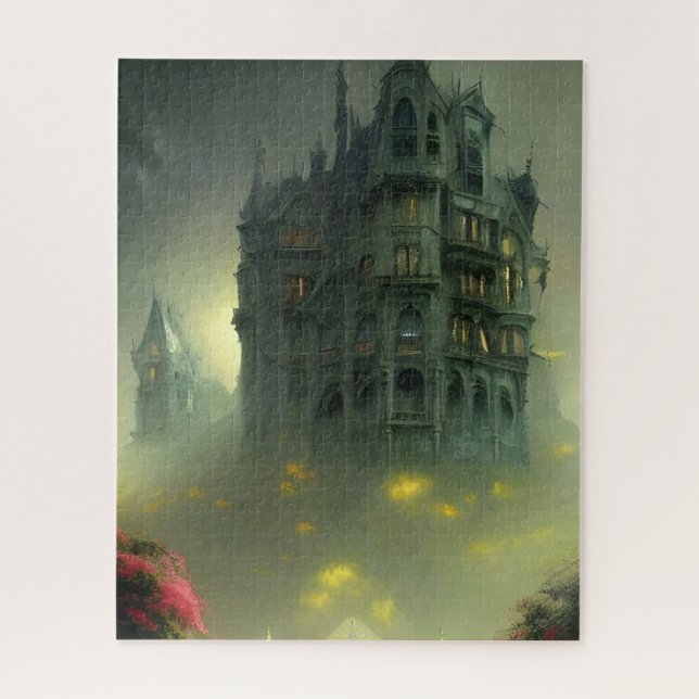 Eerie Gothic Mansion Puzzle (Vertikal)