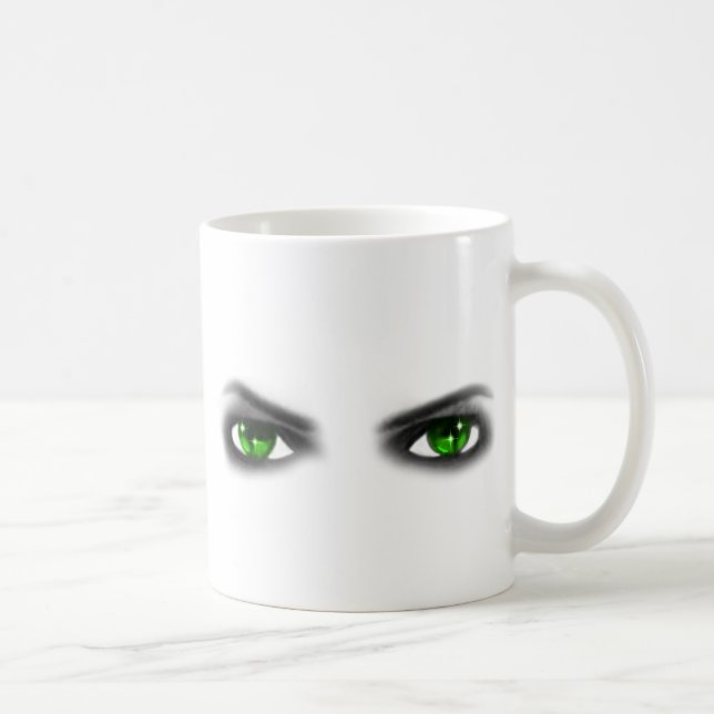 Eerie Green Eyes Kaffeetasse (Rechts)