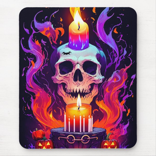 Eerie grin Skull Mousepad (Vorne)