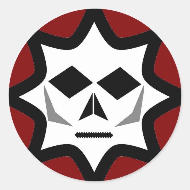 Eerie-Logo Runder Aufkleber (Vorderseite)