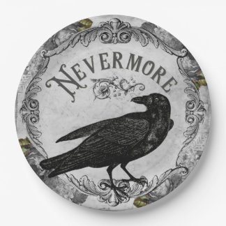 Eerie Raven Halloween-Party Horror Pappteller