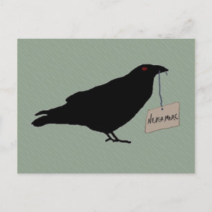 Eerie Raven Postcard Postkarte