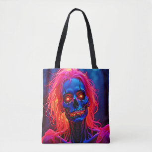 Eerie Skeleton mit rosa Haarentwerfen