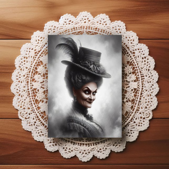 Eerie Victorian Era Portrait Art Postkarte (Von Creator hochgeladen)