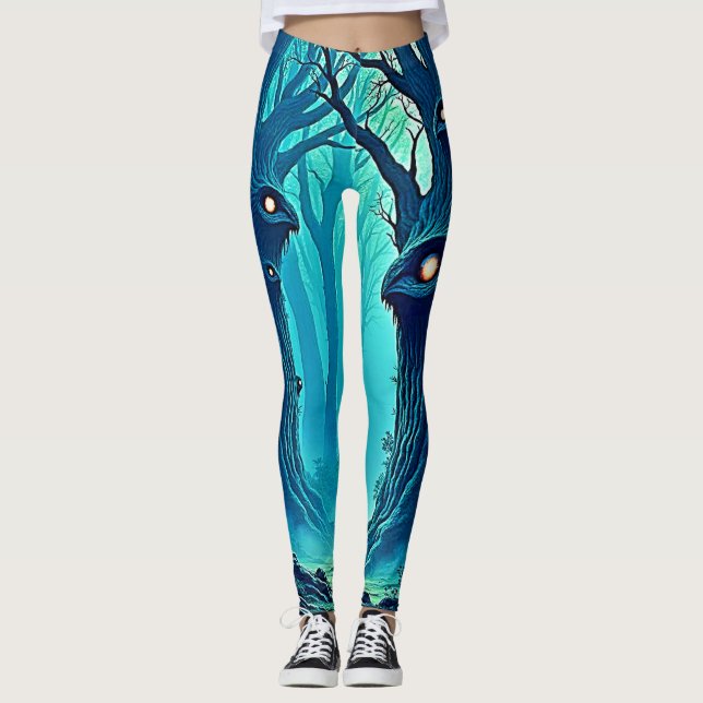 Eerie Woodland Eyes Leggings (Vorderseite)