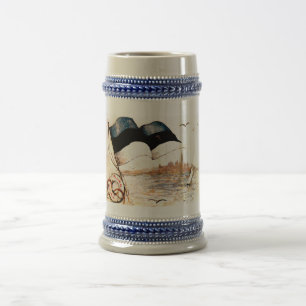 Eesti Lipp/estnisches Flaggen-Bier Stein Bierglas