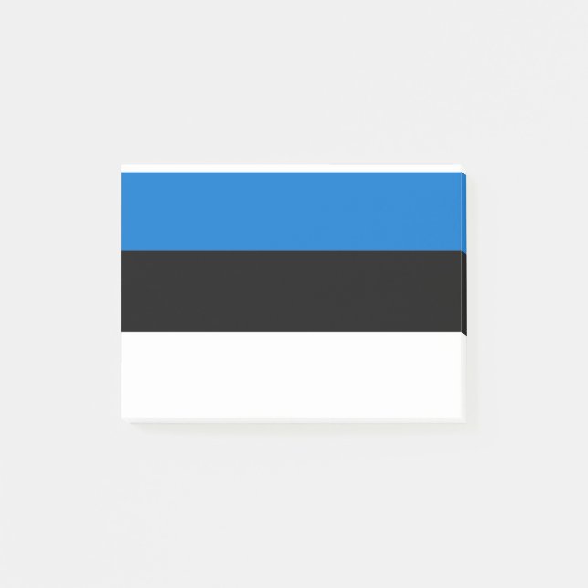 Eesti Vabariik - Estnische Flagge Post-it Klebezettel (Vorderseite)