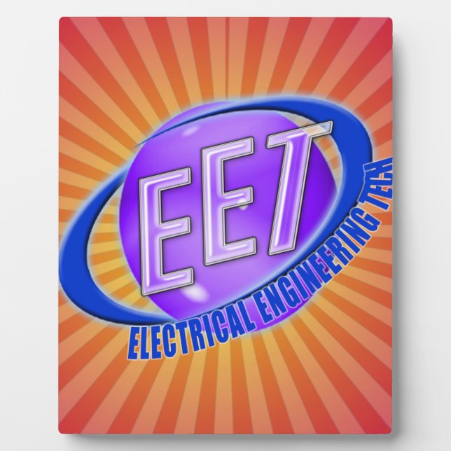 EET ORB SWOOSH LOGO ELEKTRISCHE TECHNIK FOTOPLATTE (Vorderseite)