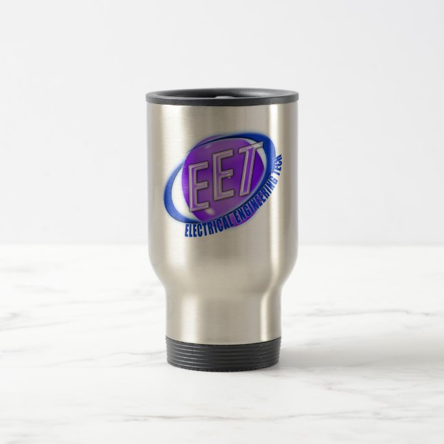 EET ORB SWOOSH LOGO ELEKTRISCHE TECHNIK REISEBECHER (Mittel)