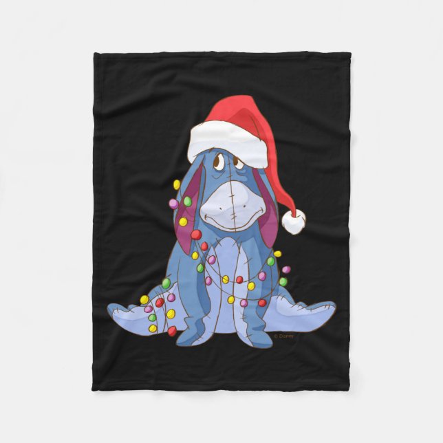 Eeyore Santa Claus  Fleecedecke (Vorderseite)