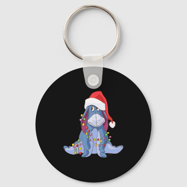 Eeyore Santa Claus  Schlüsselanhänger (Vorderseite)