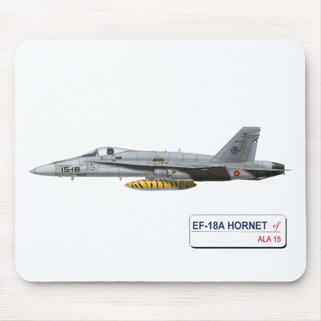 EF-18A HORNISSEN-SPANISCH-LUFTWAFFE MOUSEPAD (Vorne)