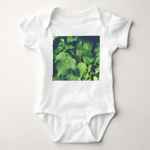 Efeu-Blatt-Grün verlässt Baby-Bodysuit Baby Strampler