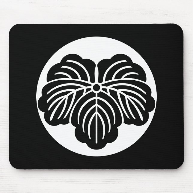 Efeu-Blatt in Reiskuchen Mousepad (Vorne)