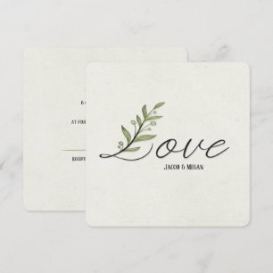 Efeu-Blatt-Liebe Hochzeitseinladung Einladung
