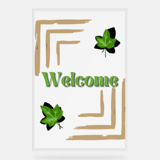 Efeu des Hochzeitszeichens Acrylschild