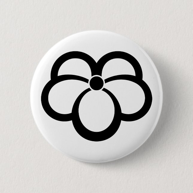 Efeu im Korinstil Button (Vorderseite)