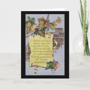 Efeu-Jahrestags-Karte Karte