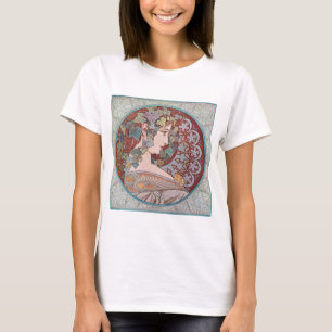 Efeu-Kunst Nouveau Shirt-Spitzen-T - Shirt