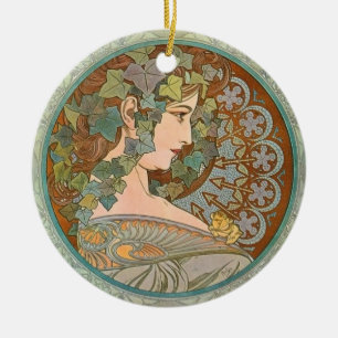 "Efeu" von Alphonse Mucha Ornament