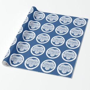 Efeublatt im Kreis Geschenkpapier