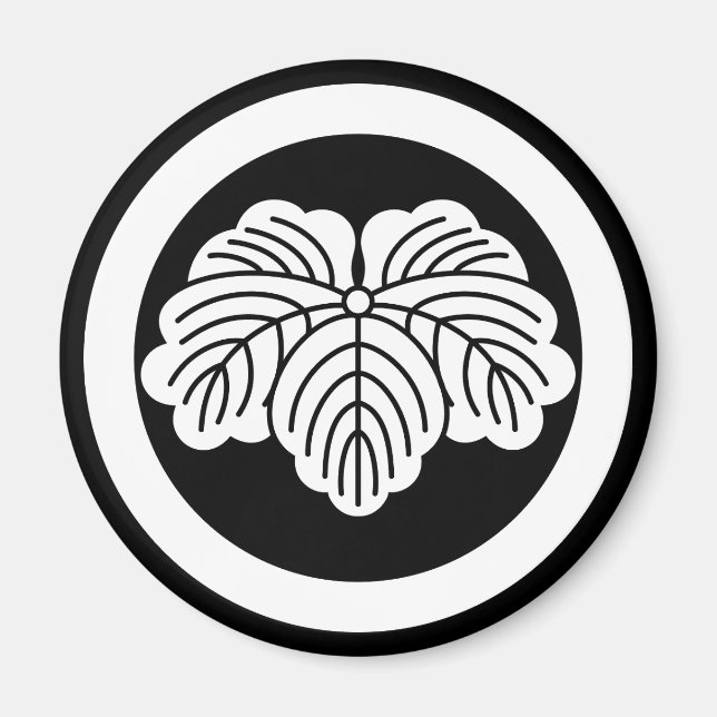 Efeublatt im Kreis Magnet (Vorne)