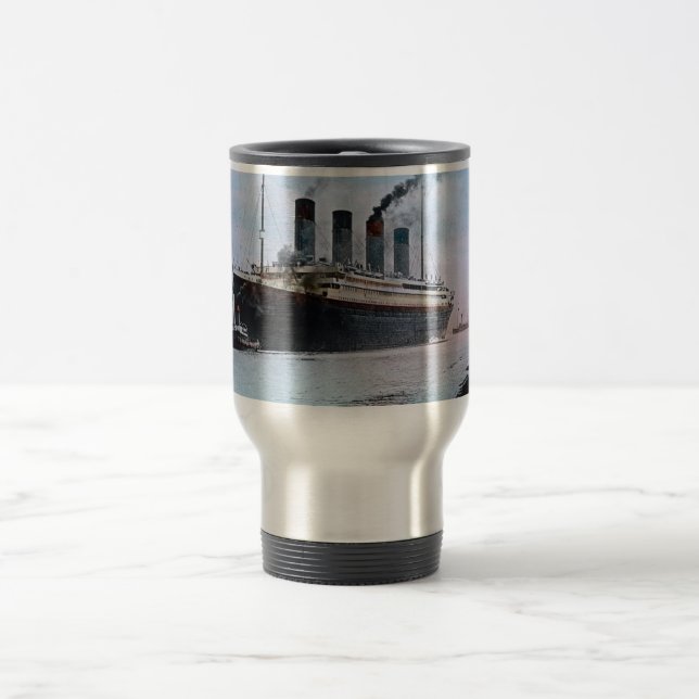 Effektivwert titanisches Belfast Irland Vintag Reisebecher (Mittel)