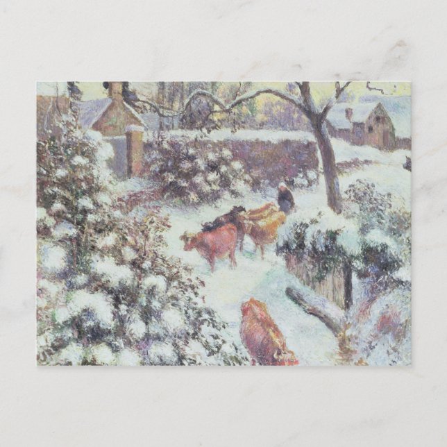 Effet de Neige a Montfoucault, 1882 Postkarte (Vorderseite)