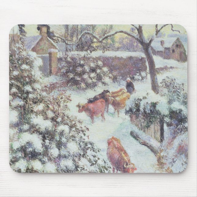 Effet de Neige ein Montfoucault, 1882 Mousepad (Vorne)