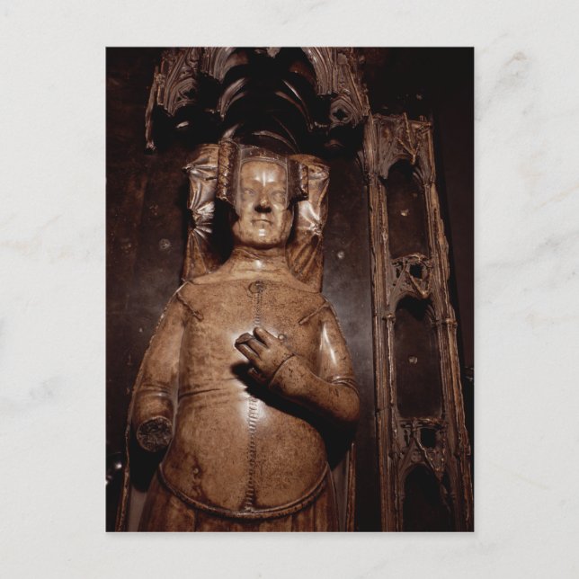 Effigy of Philippa of Hainault Postkarte (Vorderseite)