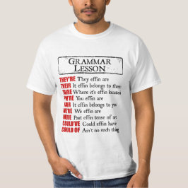 Effin Grammar Lektion Spaß Sie sind ihre dort T-Shirt