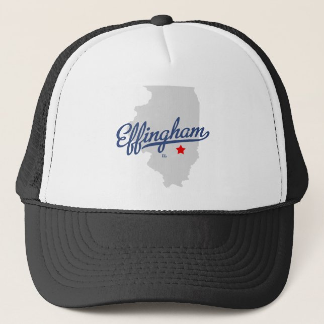 Effingham Illinois IL Shirt Truckerkappe (Vorderseite)