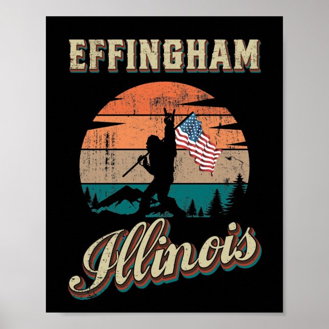 Effingham Illinois Poster (Vorne)