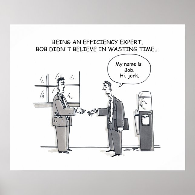 Effizienzexperte Matte Poster (Vorne)