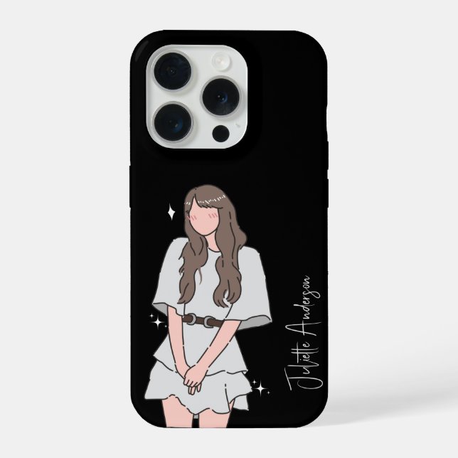 Efforless beauty Girl Anpassbar iPhone Hülle (Rückseite)