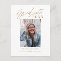 Efforless Charm Editable Color Abschluss Postcar
