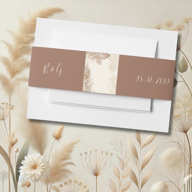 Effortlings elegante Minimalistische Hochzeit Einladungsbanderole (Von Creator hochgeladen)