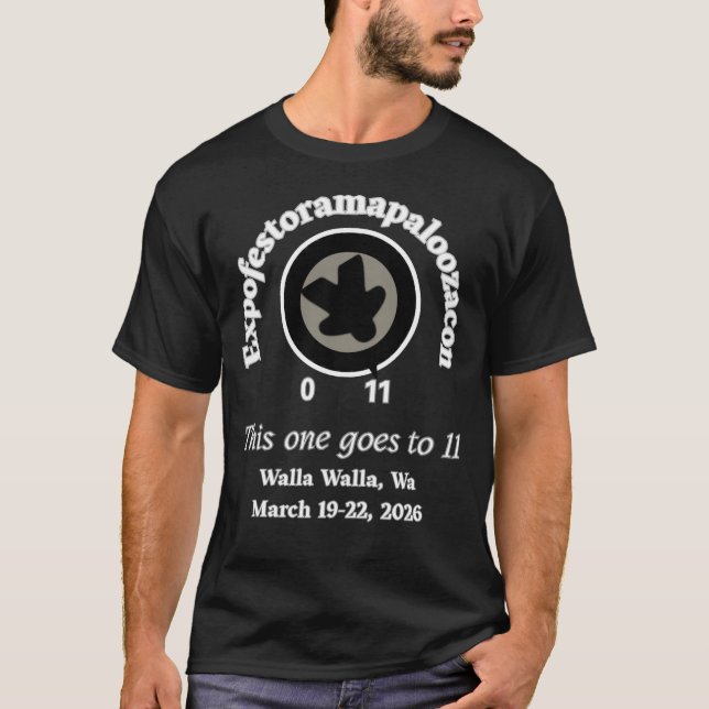 EFORP 11 Dunkles T-Shirt Schwarz Meeple (Vorderseite)