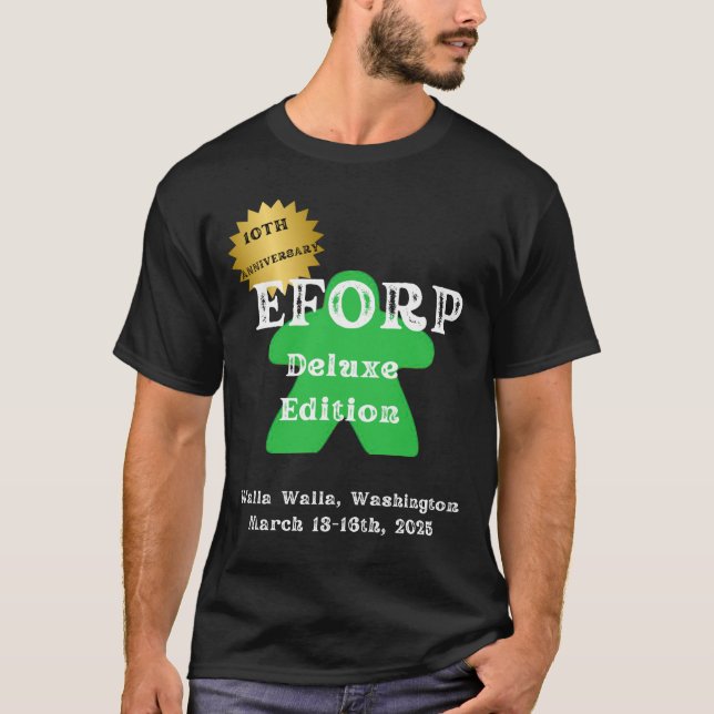 EFORP 2025 Deluxe Edition Green T-Shirt (Vorderseite)